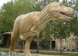 Replica of Tyrannosaurus rex at the Senckenberg Museum.